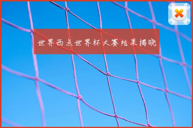 世界西点世界杯大赛结果揭晓